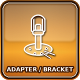 Mounting using an adapter/bracket (mount) – the beacon is attached to the adapter, which is attached to the vehicle or structure. Brackets/adapters are standardized.