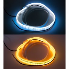 LED pásek, dynamické blinkry oranžová / poziční světla bílá, 60 cm