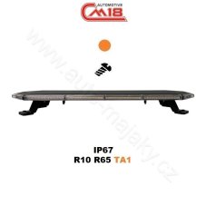 SLIM LED rampa 770mm, oranžová, 12-24V, 36+96LED, ECE R65, bezdrátový ovladač