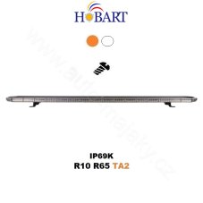 LED svetelná rampa 1400mm, oranžová+biela, 10-30V, ECE R65