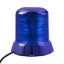 Robustný modrý LED maják, modrý hliník, 96 W, ECE R65