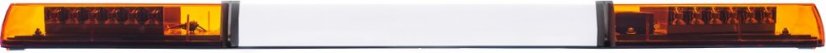 LED majáková rampa Optima 60 110cm, Oranžová, bílý střed, EHK R65 - Barva: Oranžová, Bílý střed: Ano, Kryt: Barevný, LED moduly: 4ml