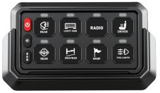 Remote controlled switch 12/24V, 8-channel, 60A