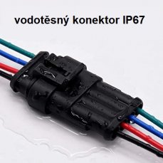 professional waterproof connector 4-pole, 5pcs