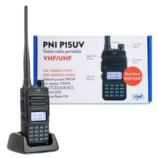 Přenosná VHF/UHF rádiová stanice PNI P15UV dvoupásmová,