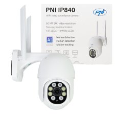 PNI IP840 Wi-Fi PTZ kamera 8MP 4K, ONVIF, IP65
