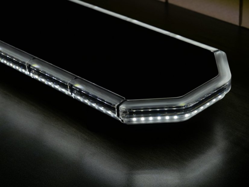 LED lightbar 1240mm, orange, red/blue+white, 10-30V, ECE R65