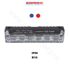 PROFI SLIM výstražné LED světlo vnější, do mřížky, červeno-modré, 12-24V, ECE R10