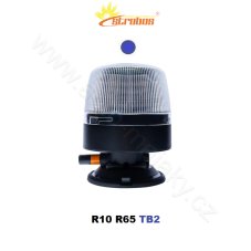 LED maják modrý 12/24V, vákuový držiak, 24X3W LED, R65