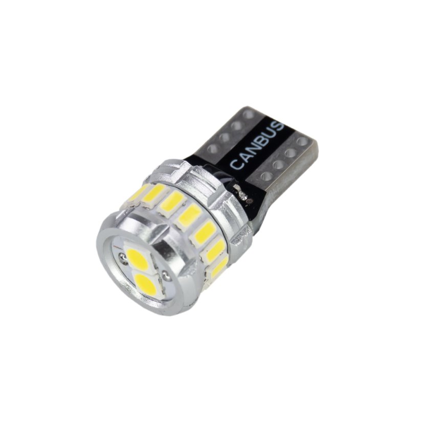 LED T10 bílá, 12V, 18LED/3014SMD