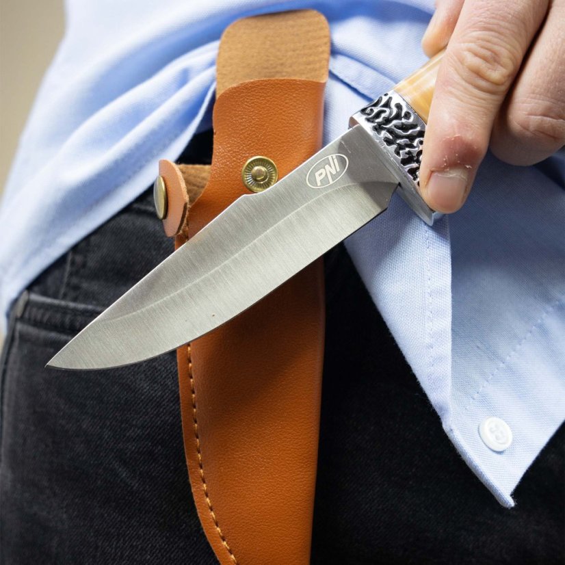 PNI Hunting H100 - hunting knife, 215 mm long, with sheath