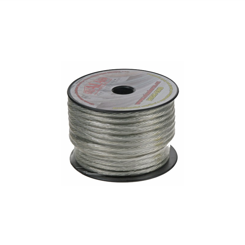 Cable 10 mm, silver transparent, 25 m package