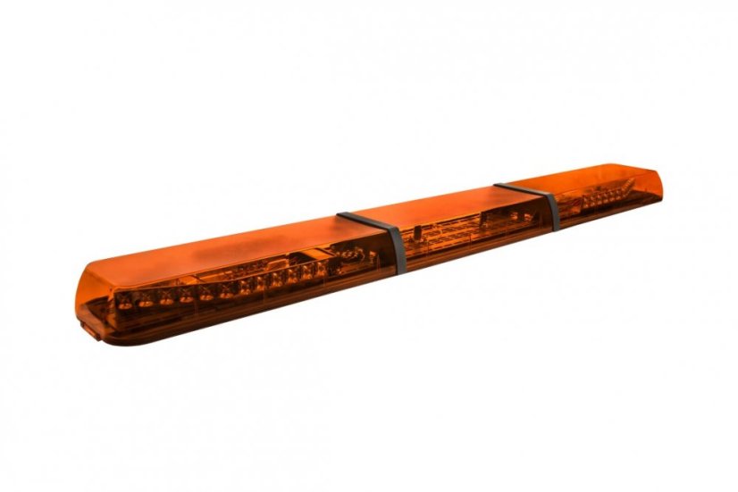 LED majáková rampa Optima 90C 160cm, Oranžová, EHK R65 - Barva: Oranžová, Bílý střed: Ne, Kryt: Barevný, LED moduly: 4ml