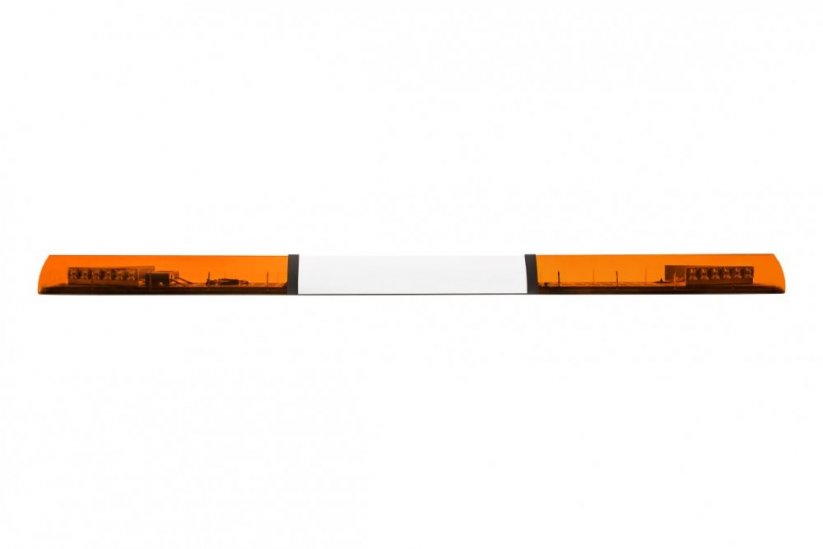 LED lightbar Optima 90 160cm, Orange, white center, ECE R65 - Color: Orange, White center: Yes, Lens: Colored, LED modules: 4ml