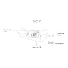 Adaptér 230 V / 12 V / 2A pro 34726