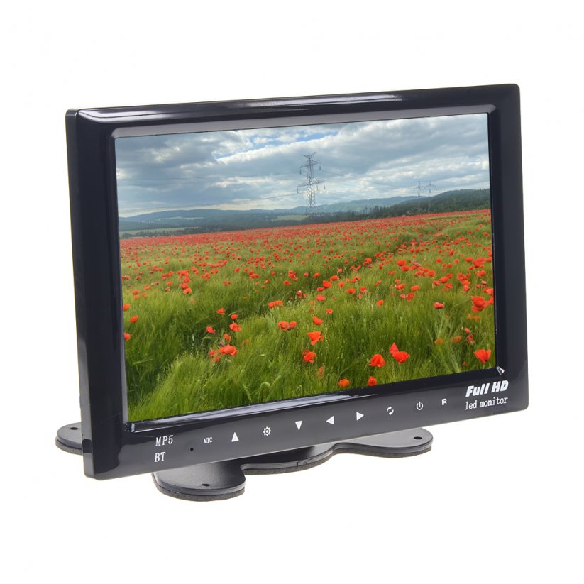 7" LCD monitor na prístrojovej doske s MP3/MP4/USB/Bluetooth/FM modulátor.