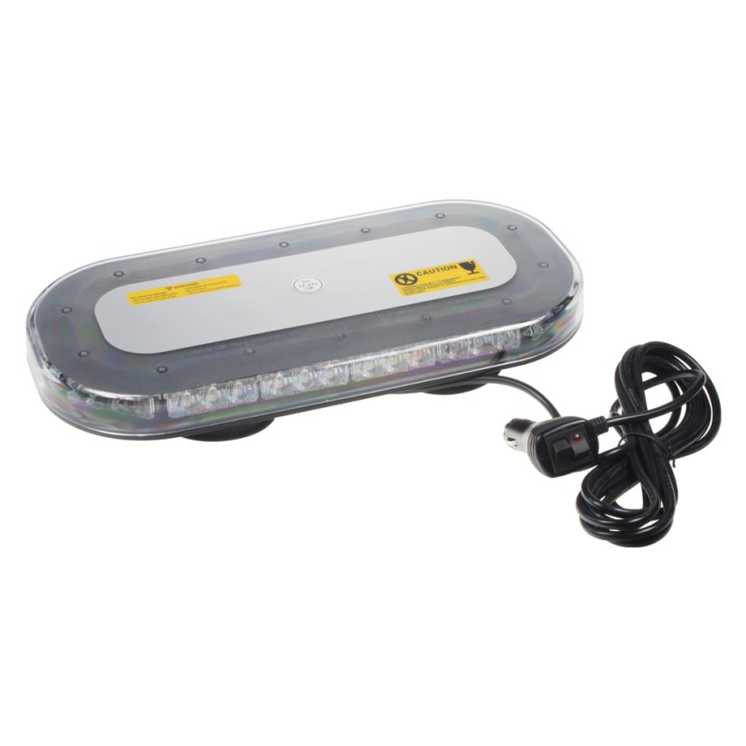Pohľad na oranžovú LED minirampu sre2-242 s CL zástrčkou do zapaľovača od výrobca FordaLite