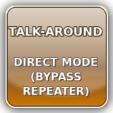 Priamy režim mimo prevádzača: komunikácia stanica–stanica na rovnakej frekvencii.