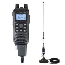 PNI Escort HP 82 portable CB radio station kit, multi standard, 4W, 12V, AM-FM and PNI S75 CB antenna, 75cm, with magnet included
