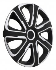 14" LIVORNO Carbon wheel covers (set) silver/black