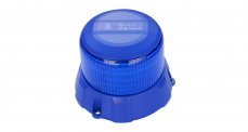 Robustný modrý LED maják, modrý hliník, 48 W, ECE R65