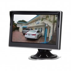 LCD monitor 5" čierny/strieborný s prísavkou s možnosťou inštalácie na držiak HR
