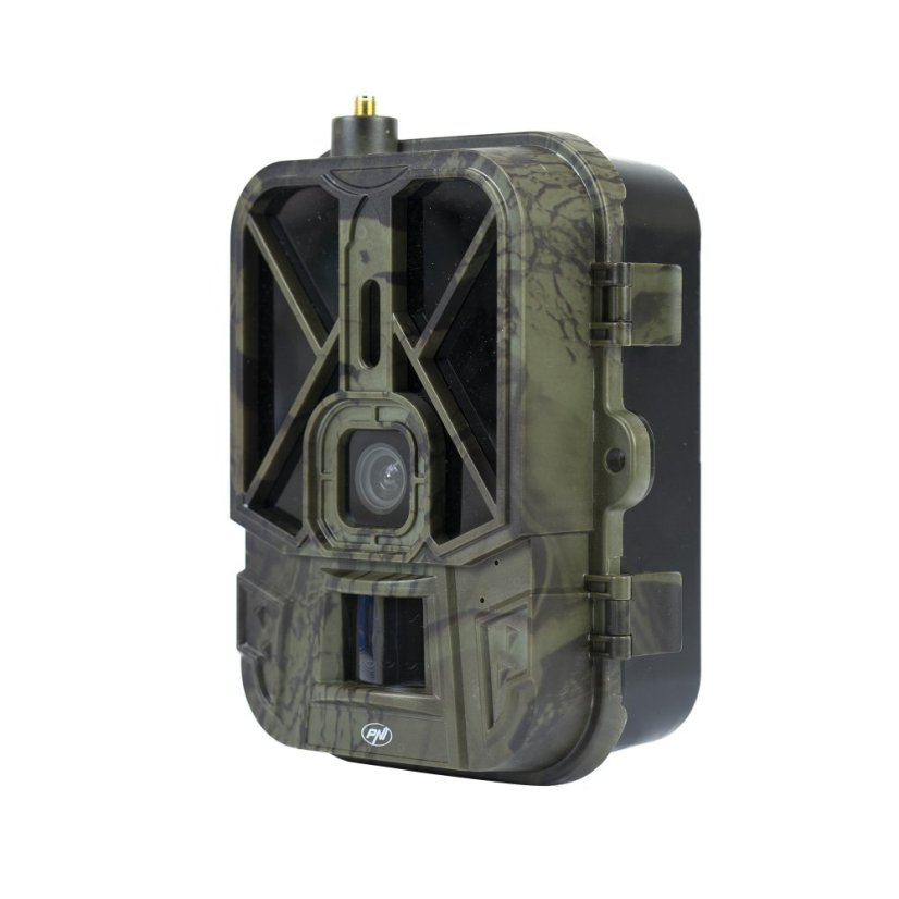 PNI Hunting 550C Game Camera with 4G LTE Internet Connectivity, including an 8000 mAh rechargeable battery