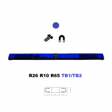 LED majáková rampa Optima 60 90cm, Modrá, EHK R65