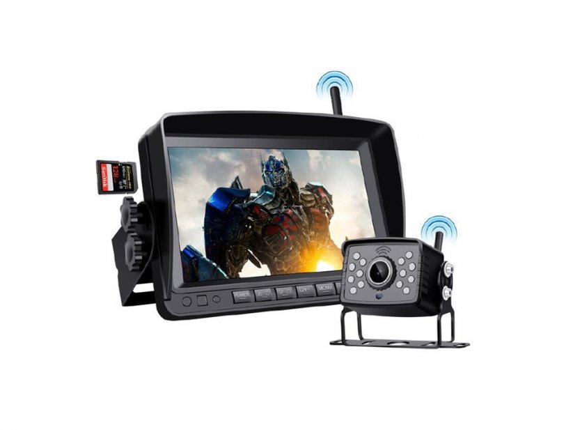 SET wireless digital camera system with monitor 7" AHD, 2CH, DVR