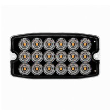 SLIM external amber warning light, 18x 3 W LED, ECE R65