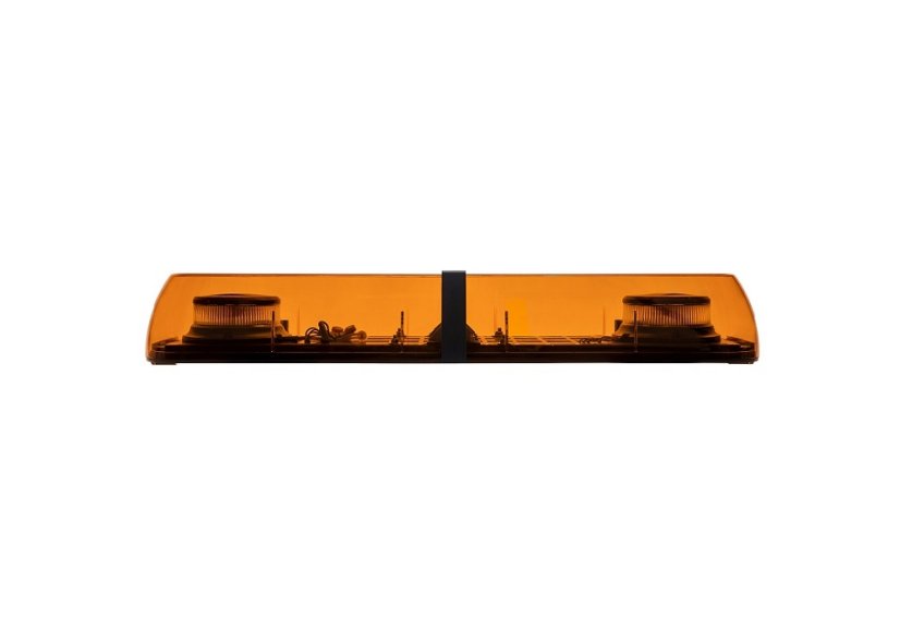 Oranžová LED majáková mini rampa Optima Eco90, délky 60cm, výšky 9cm, 12/24V, R65 od výrobce P.P.H. STROBOS-FB