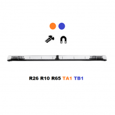 LED lightbar Optima60/DC, 90cm, orange- blue 12/24V, R65