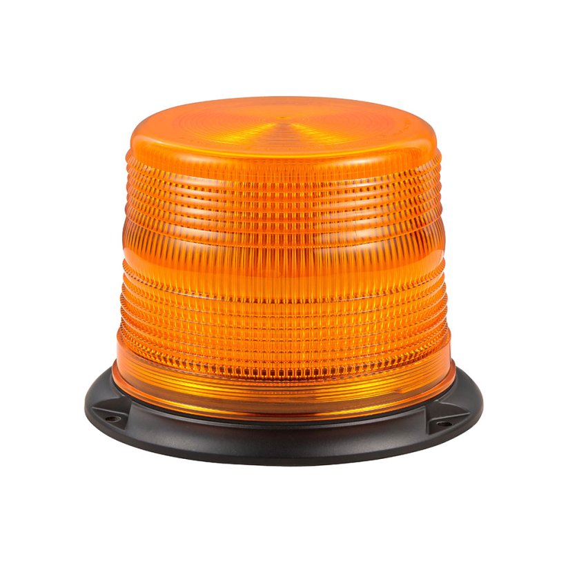 LED beacon, 12-48V, 48xLED orange, fixed mounting, ECE R65