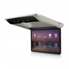 Stropní LCD monitor 13,3" s OS. Android USB/SD/HDMI/FM, dálkové ovládání se snímačem pohybu, šedý
