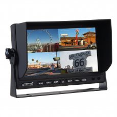 7" monitor with quadrator and 4x4PIN inputs