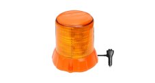 Robust orange LED beacon, magnet, orange aluminium, 96W, ECE R65