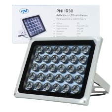 Reflector with infrared LEDs for cameras and CCTV systems, 30 IR LEDs