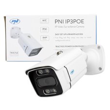 IP3POE video monitorovací kamera s IP, 3MP, venkovní IP66, vestavěný mikrofon