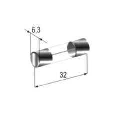 Glass fuse 6,3 x 32 10 A 10 pcs
