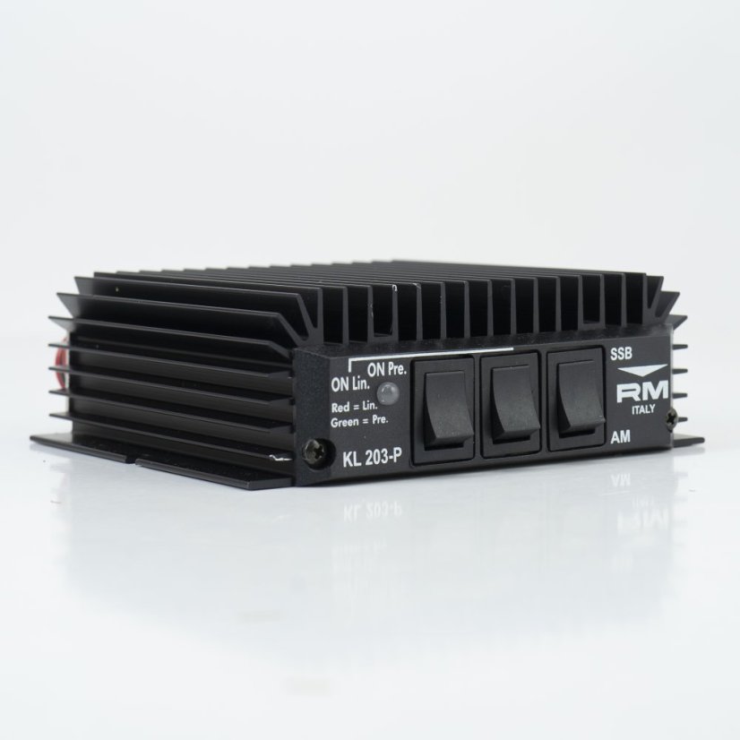 Lineární RF zesilovač PNI/RM Italy KL203P pro pásmo 10 m, 100 W, RX předzesilovač