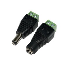 Sockets for surveillance systems, female/male, 50 pcs