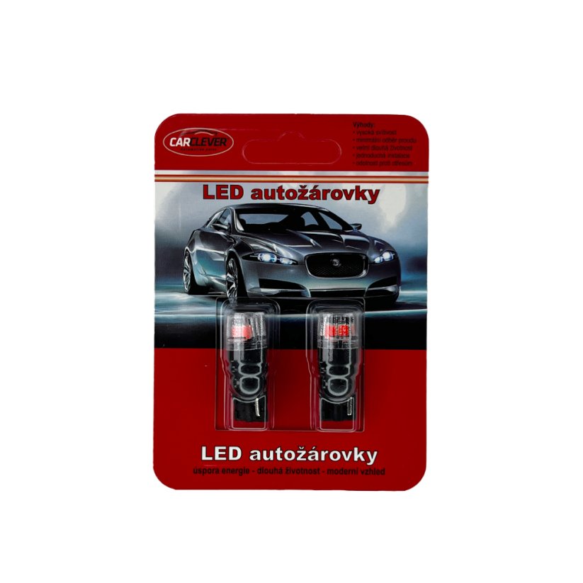 LED T10 červená, 12V, 4LED 2835SMD