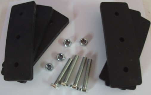 Pohled na držáky k LED majákové mini rampě OPTIMA.ECO90CP.60