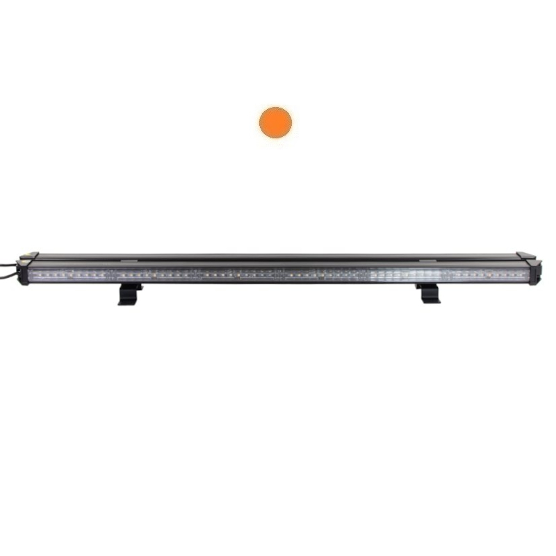 LED alej voděodolná (IP67) 12-24V, 108x LED 1W, oranžová 916mm, dual