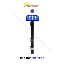 LED beacon blue 12/24V, fixed mounting, 24x LED 3W, R65
