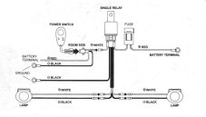 Auxiliary light wiring kit 12 V