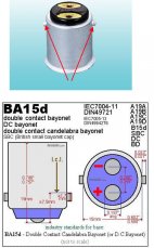 LED BA15d (jedno vlákno) biela, 12-24V, 30LED/4014SMD