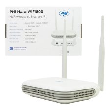 Bezdrôtové NVR PNI House WIFI800 8 kanálov 5MP alebo 4 kanály 4K 8MP hlasová výzva