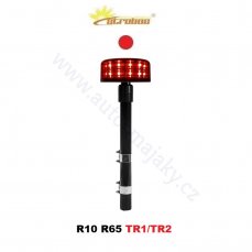 LED maják červený 12/24V, pevná montáž, 24x LED 3W, R65