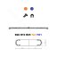 LED lightbar Montana.DC 90cm, Blue-orange, ECE R65 - Lens: Transparent, LED modules: 10ml